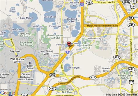 Map Of Residence Inn Lake Buena Vista Orlando