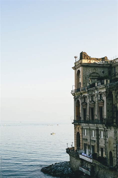 Big Mansion By The Sea In Naples Italy By Stocksy Contributor Aleksandar Novoselski Stocksy