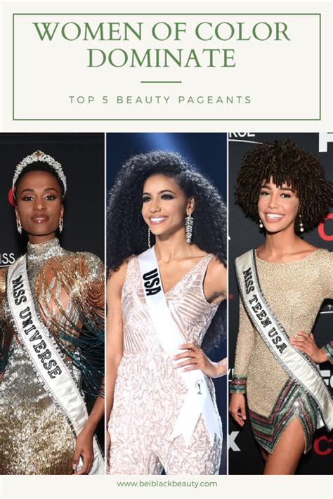 Women Of Color Dominate Top 5 Beauty Pageants Beiblackbeauty