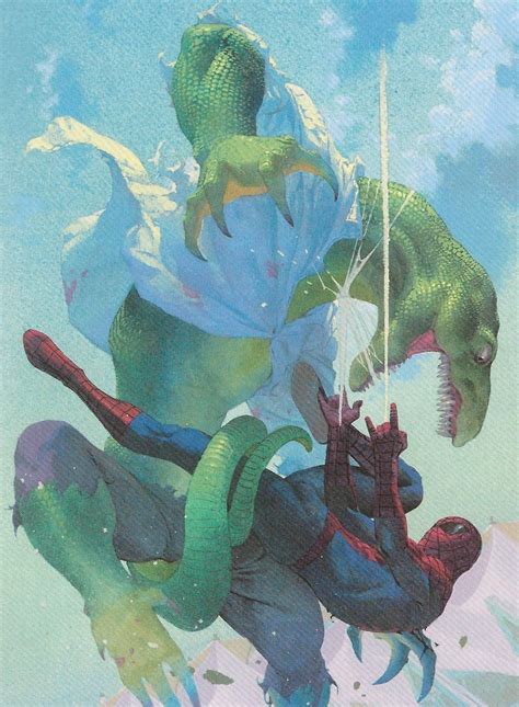 The Lizard Vs Spider Man By Esad Ribic Spiderman Art Marvel Artwork
