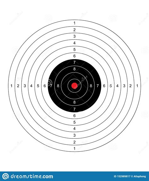 Blank Arrow Target Blank Gun Target Paper Shooting Target Blank Target ...