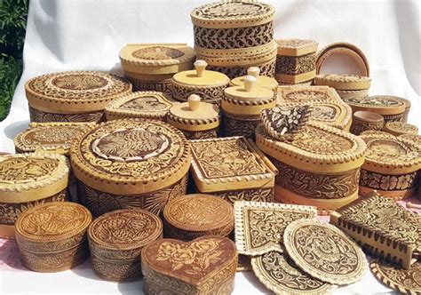 Russian Traditional Birch Bark Crafts