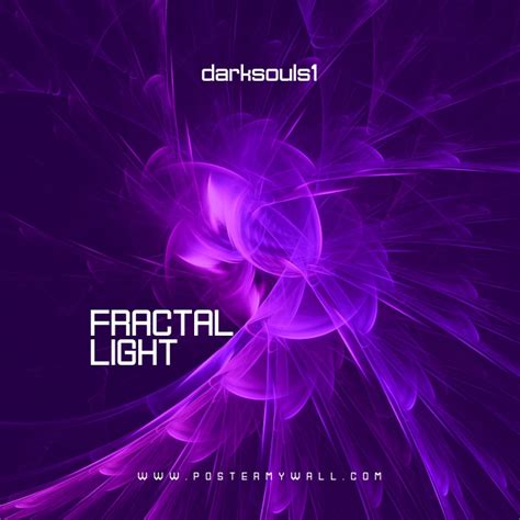 Copy Of Fractal Light Abstract Music Cd Cover Postermywall