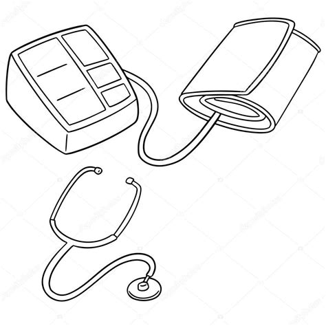 Blood Pressure Cuff Coloring Page Coloring Pages