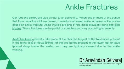 Ppt Ankle Fractures Causes Symptoms And Treatments Powerpoint