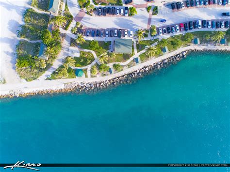 Inlet Aerial Jetty Park Fort Pierce Florida Royal Stock Photo
