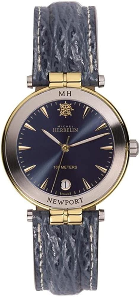 michel herbelin newport women s watch 12866 t35 clothing shoes and jewelry