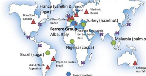 Nutella La Carte Du Monde Des Ingrédients Le Huffington Post