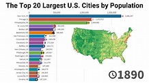 Most Populated Cities in the US - 1790 - 2020 - YouTube