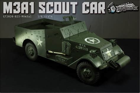 New Product Go Truck M3a1 Scout Car World War Ii 16 Scale Vehicle