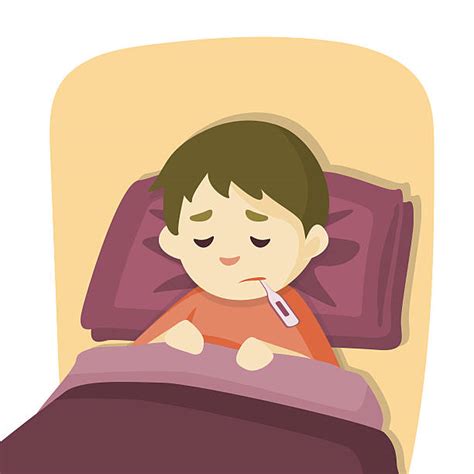 Royalty Free Sick Boy Clip Art Vector Images And Illustrations Istock