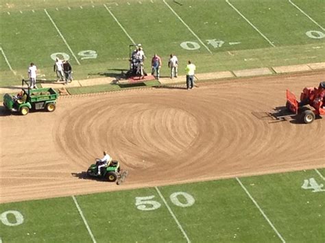 Field changing pattern from week to week. Sports Turf Grass | Field Maintenance