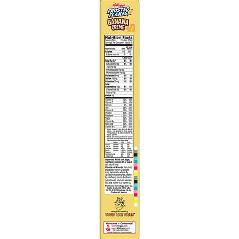 Kelloggs Frosted Flakes Cereal Banana Cream 107oz Cereal Sun Fresh
