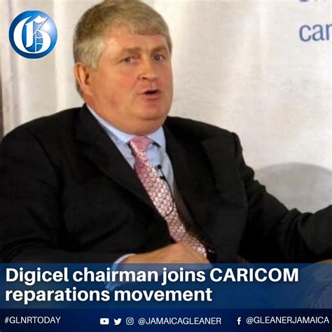 Denis Obrien Irish Billionaire And Owner Of Digicel Supports