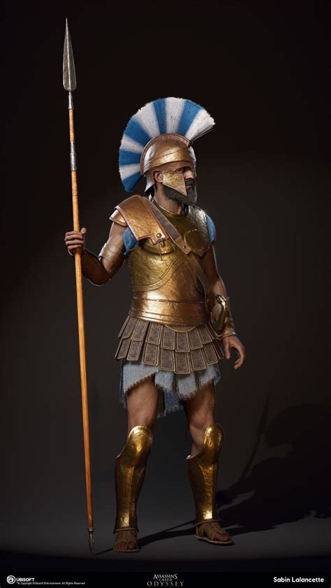 Artstation Athenian Heavy Soldier Sabin Lalancette Greek Warrior