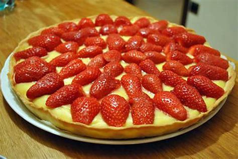 recette 🥧 tarte aux 🍓 fraises et à la crème pâtissière sur le tiroir de recettes de stefy loulou