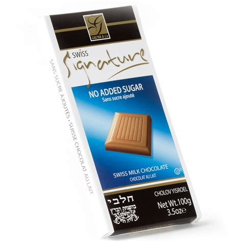 No Sugar Added Milk Chocolate Bar Gross Co Swiss Chocolates Dark