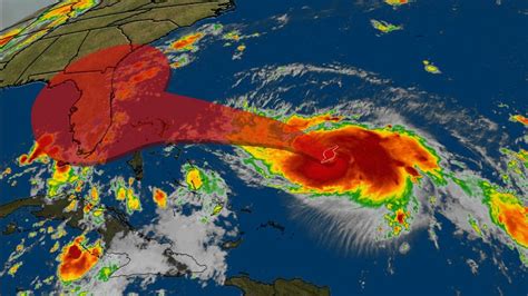 Dorian Now A Hurricane Moving Through The Us Virgin Islands