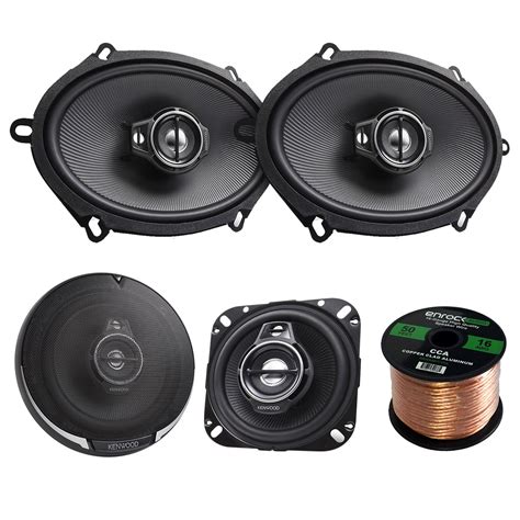 Buy 2 Pair Car Speaker Package Of 2x Kenwood Kfc 1095ps 4 3 Way Black
