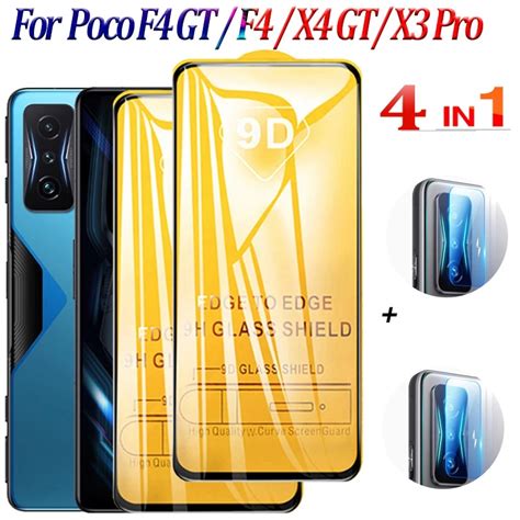 tempered glass poco x3 pro 9d glass poco m3 f3 x4 m4 pro 5g glass film poko x3 gt screen