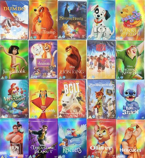 Disney Classics Dvds With Numbers O Ring Slip Cover Brand New Free P