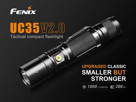 Fenix Uc35 V20 Cree Led Usb Rechargeable Flashlight Torch 3500mah