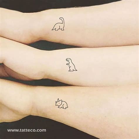 Dinossauro Matching Tattoos Friend Tattoos Friend Tattoos Small