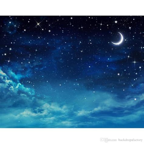 2019 Dark Blue Night Sky Glitter Stars Photography