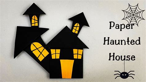 How To Make Easy Paper Haunted House For Kids Nursery Craft Ideas