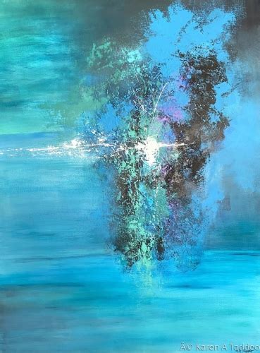 Paintings Blue Storm By Karen A Taddeo Contemporary Abstract Artist