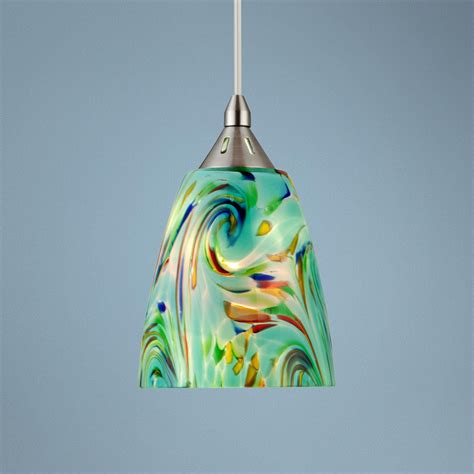 Mini Pendant Lights Art Glass Primsequiew