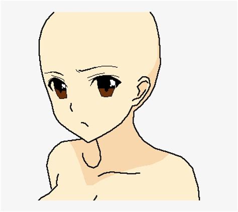 Anime Girl Head Base Drawing Download Free Mock Up