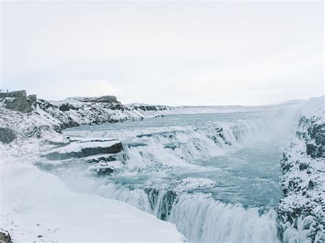 Gullfoss Waterfall Iceland Wallpaper Beautiful Place