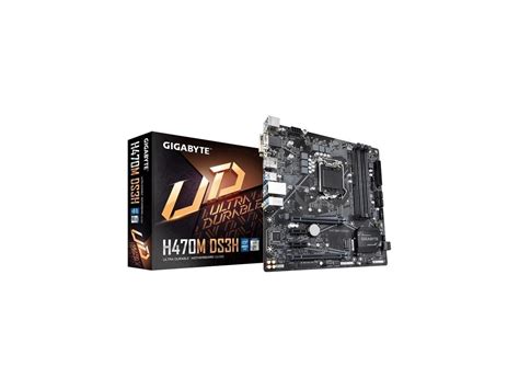 Gigabyte H470m Ds3h Lga 1200 Intel H470 Micro Atx Motherboard