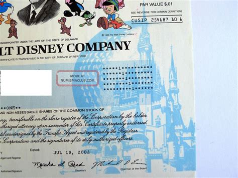 Disney stock certificates seem to be desirable for collectors that have nostalgia for the company as well as the aesthetics of the certificate itself which includes a picture of walt disney and various. Disney Stock Certificate, Featuring Mickey Mouse, Donald Ducks, And More