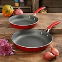 The Pioneer Woman 11" & 9" Non-Stick Red Fry Pan, 2 Piece - Walmart.com