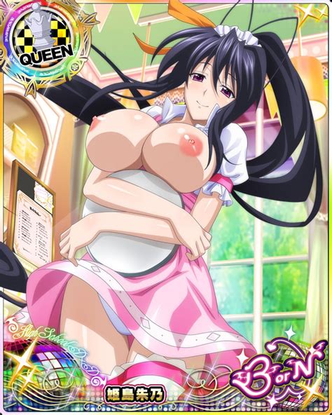 Rule 34 Akeno Himejima Breasts Breasts Out Card Medium High School Dxd Photoshop Pointy Chin