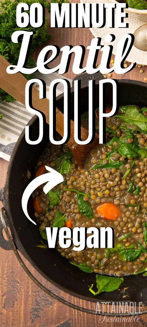 Fast Fixing Hearty Vegan Lentil Soup Recipe For Busy Cooks