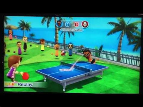 Wii Sports Resort Table Tennis Match Vs Elisa YouTube