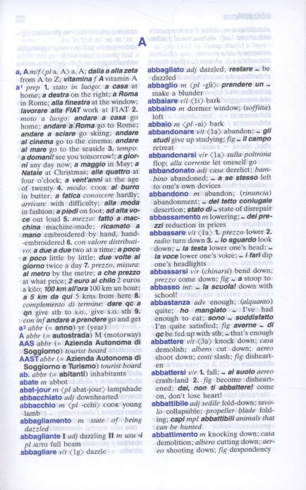 Berlitz Italian Standard Dictionary Italian English Inglese Italiano