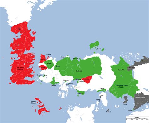 Cities Kingdoms In The Game Of Thrones World That Legalize Slavery [960 × 797 ] Mapporn