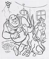 Shrek Coloring Pages Printable Donkey Color Disney Fiona Kids Colouring Sheets Print Book Books Movie Getcolorings Boots Ecoloringpage Choose Board sketch template