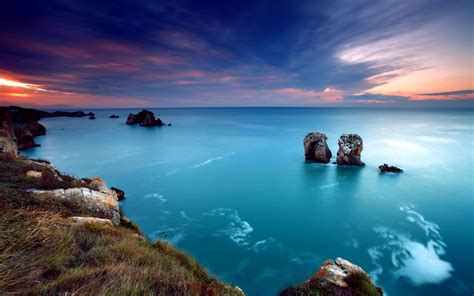 Stunning Ocean Landscape Background Picture New Best