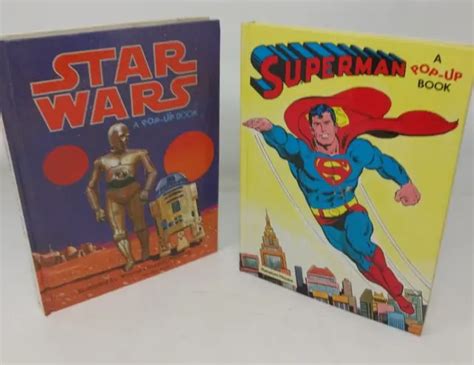 A Pop Up Book Vintage Pop Up Book Superman Pop Up Book Of Star Wars 45
