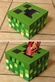 Minecraft creeper Valentine's Box for boys. Valentine's Day craft ...