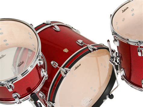 Ludwig Classic Maple Downbeat Kit Red Sparkle Graham Russell Drums