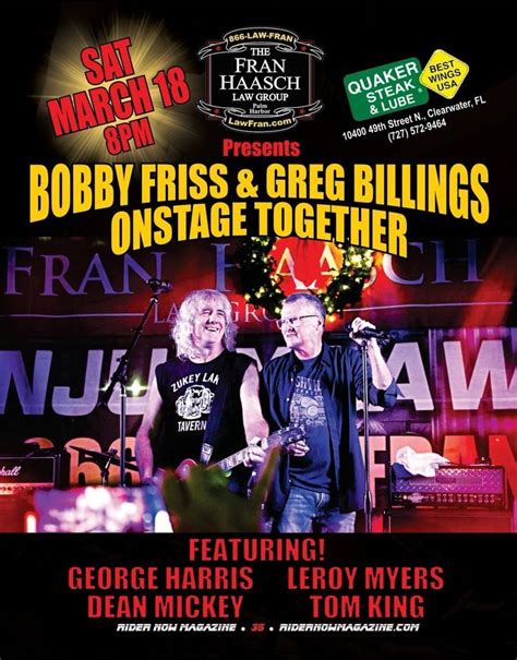 Greg Billings And Bobby Friss Concert Together Quaker Steak And Lube