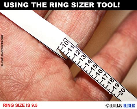 Ring Sizing Template Pictures Infortant Document