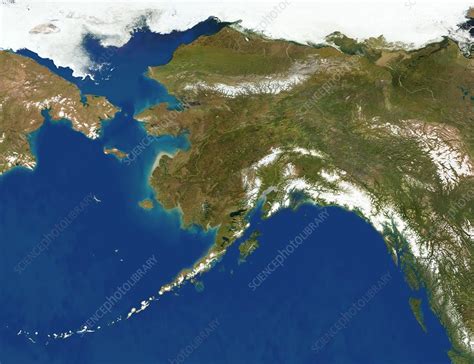 Alaska Satellite Image Stock Image C0046565 Science Photo Library