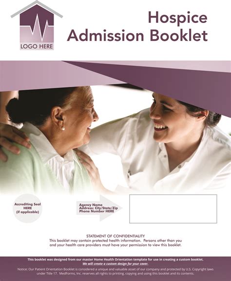 Hospice Patient Admission Booklet Medforms Custom Publishing For